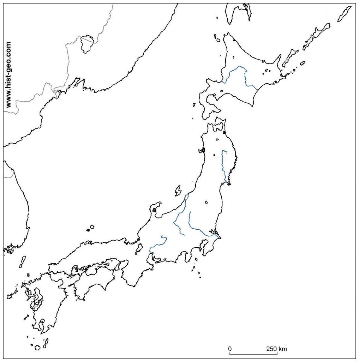 Rivières au Japon (carte)