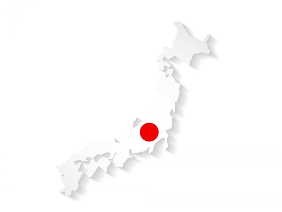 Carte du drapeau japonais