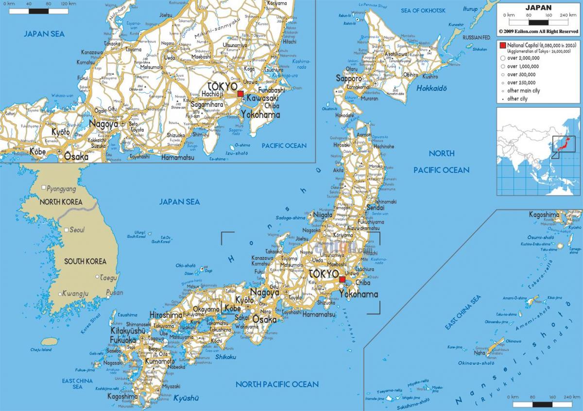 Plan de ville du Japon