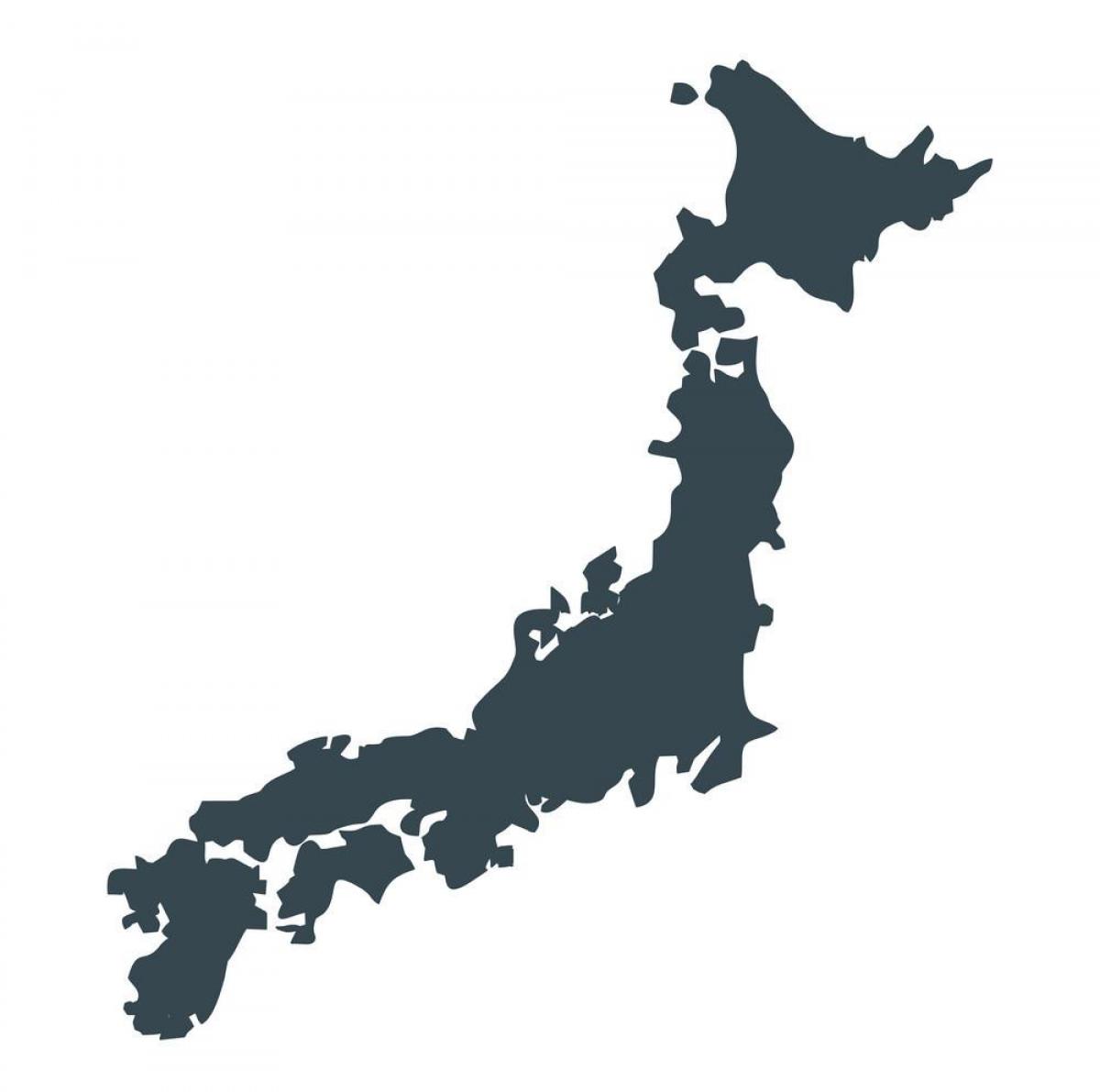 Carte vectorielle du Japon